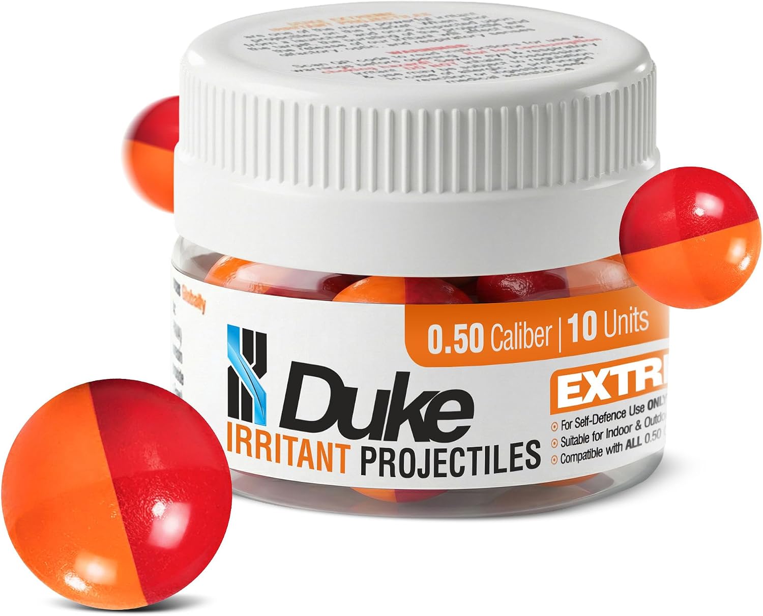 Duke Extreme Irritant, 50 Caliber Projectiles
