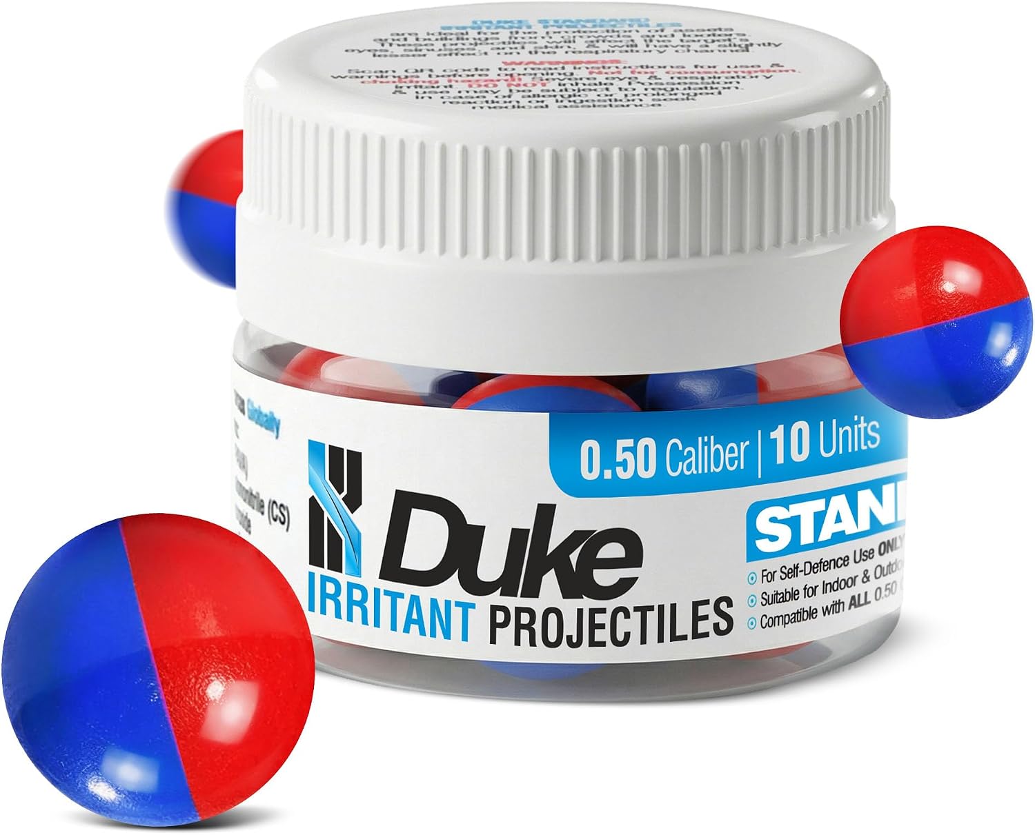 Duke Standard Irritant, 50 Caliber Projectiles