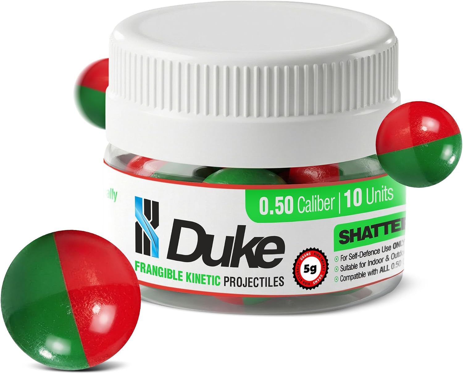 Duke ShatterShot, 50 Caliber Frangible Kinetic Projectiles 5g