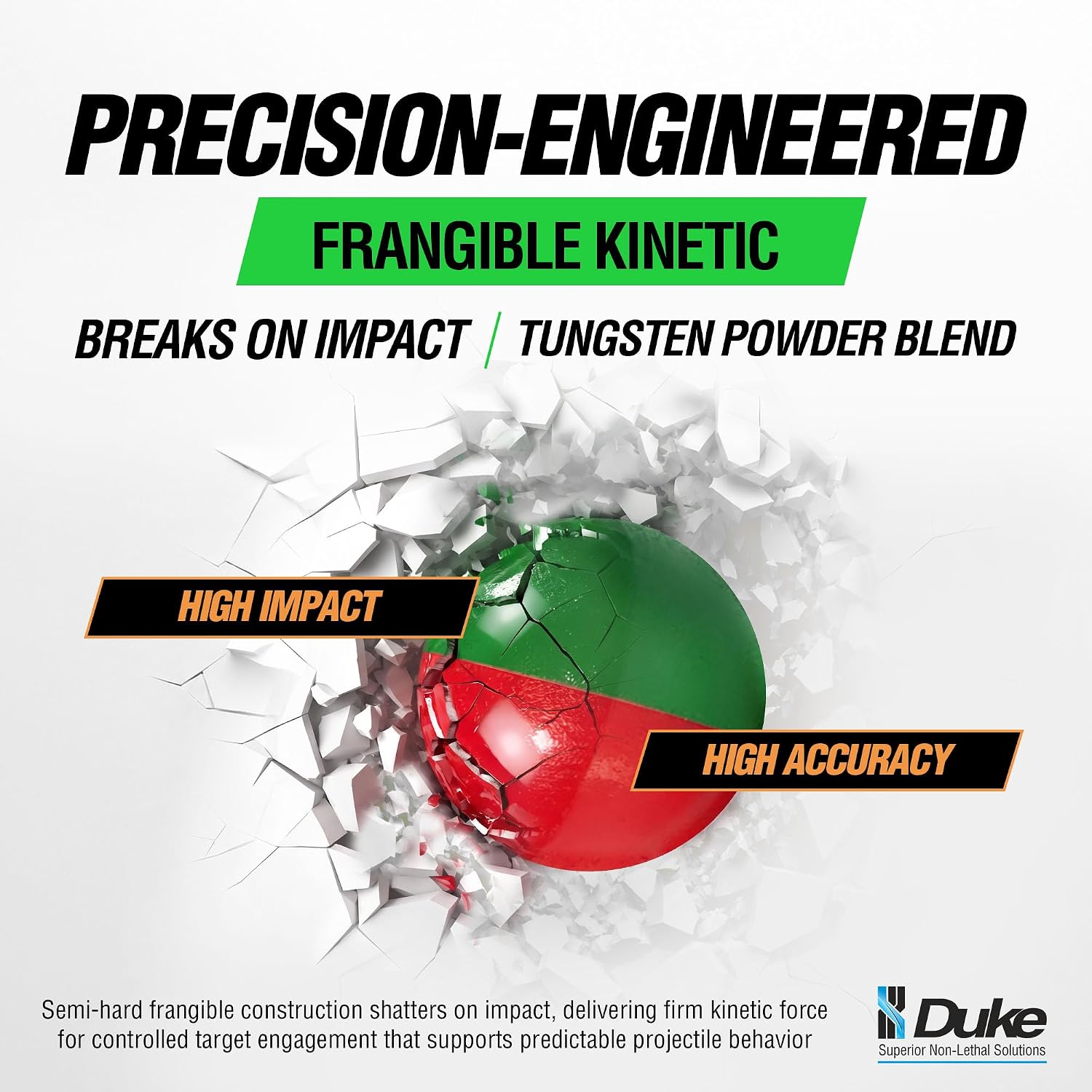 Duke ShatterShot, 50 Caliber Frangible Kinetic Projectiles 5g - Image 5