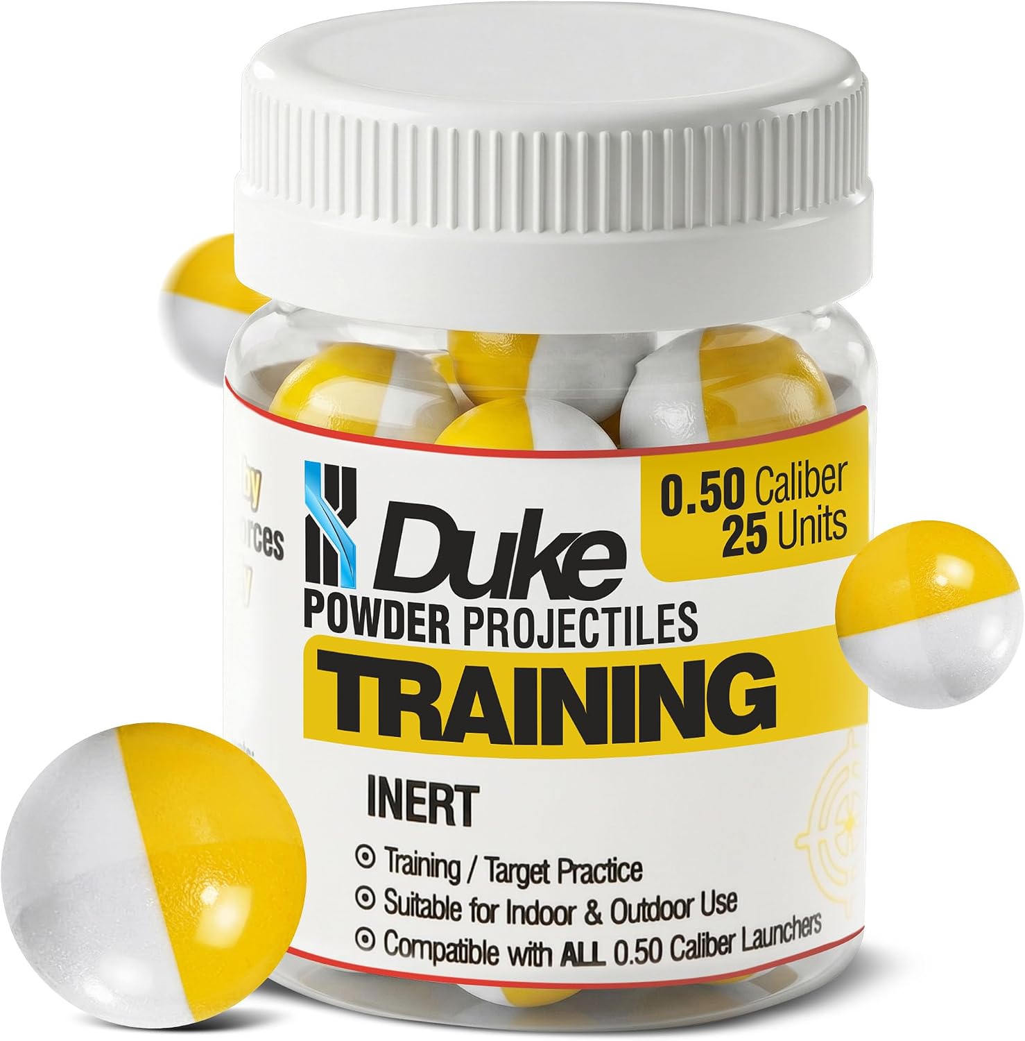 Duke Training, 50 Caliber Inert Projectile for Practice Rounds